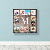 Custom Foto Collage Rustic Bauernfamilie Leinwanddruck (Insitu (Holzboden))