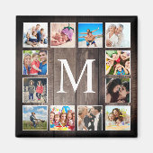 Custom Foto Collage Rustic Bauernfamilie Magnet (Vorne)