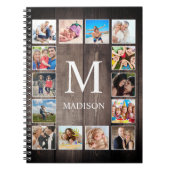 Custom Foto Collage Rustic Bauernfamilie Notizblock (Vorderseite)
