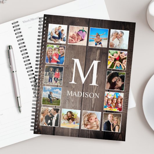 Custom Foto Collage Rustic Bauernfamilie Planer