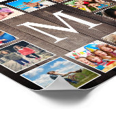 Custom Foto Collage Rustic Bauernfamilie Poster (Ecke)