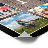 Custom Foto Collage Rustic Bauernfamilie Poster (Ecke)