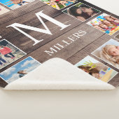 Custom Foto Collage Rustic Bauernfamilie Sherpadecke (3/4)