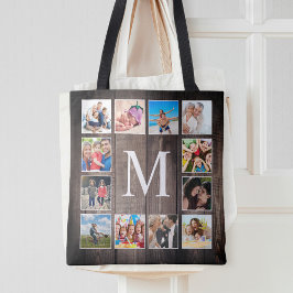 Custom Foto Collage Rustic Bauernfamilie Tasche