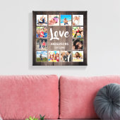 Custom Foto Collage Rustic Farmhouse Love Family Leinwanddruck (Insitu (Wohnzimmer))