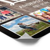 Custom Foto Collage Rustic Farmhouse Love Family Poster (Ecke)