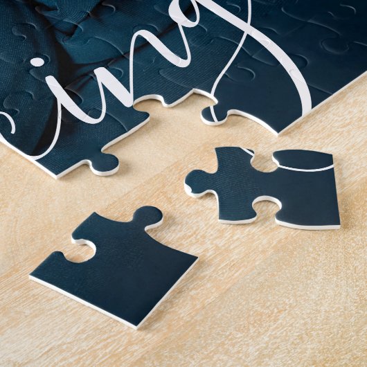 Custom Foto Collage Script Overlay Baby Birth Ann Puzzle (Seite)