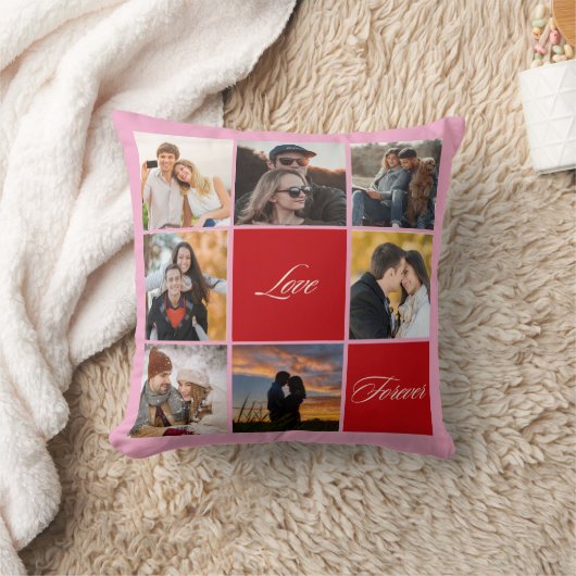 Custom Foto Collage Throw Kissen - Liebe & Forever (Decke)