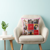 Custom Foto Collage Throw Kissen - Liebe & Forever (Stuhl )