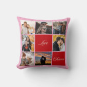 Custom Foto Collage Throw Kissen - Liebe & Forever (Vorderseite)