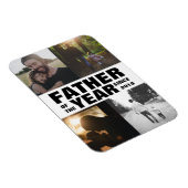 Custom Foto Collage Vater des Jahres Vatertag Magnet (Rechte Seite)