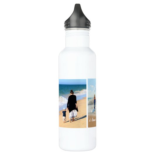 Custom Foto Collage Wasser Flasche Ihr Familienges Edelstahlflasche (Links)