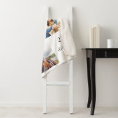 Custom Foto Collage Wedding Date Liebe White Sherpadecke (Beispiel)