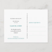 Custom Foto Collage WELCOME Neugeburt Ankündigungspostkarte (Rückseite)