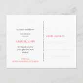 Custom Foto Collage WELCOME Neugeburt Ankündigungspostkarte (Rückseite)