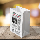 Custom Foto Collage Whimsical Weihnachten Mittlere Geschenktüte