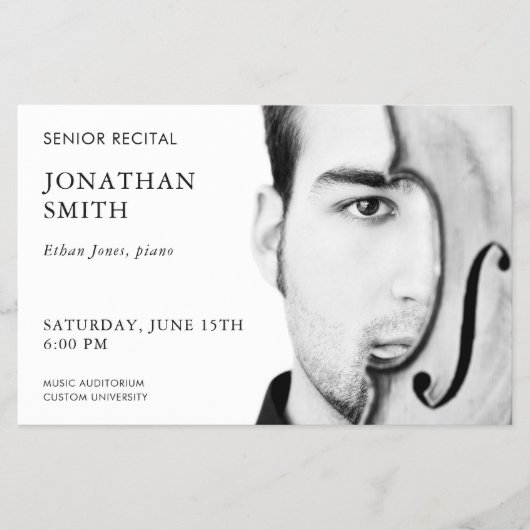 Custom Foto Concert Werbeaktion Senior Erwägungsgr Flyer (Vorne)