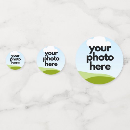 Custom Foto Confetti - Personalisierter Table Scat Konfetti (Rückseiten)