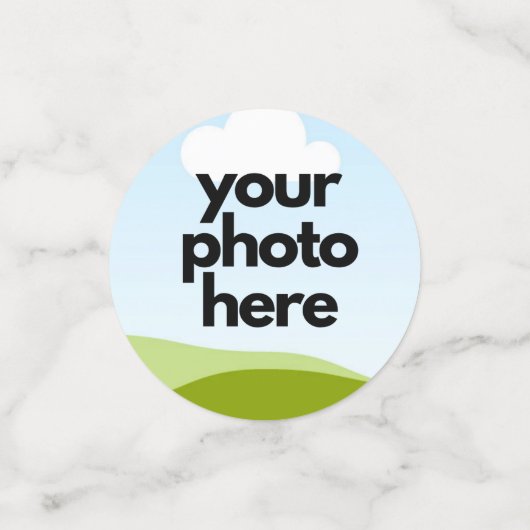 Custom Foto Confetti - Personalisierter Table Scat Konfetti (Klein Vorderseite)