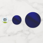 Custom Foto Confetti w Navy Blue Gold Accents Konfetti (Vorderseiten)