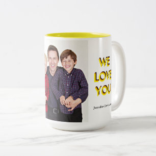 Custom Foto Cool Vatertag Zwei-Tonen-Kaffee-Tasse Zweifarbige Tasse