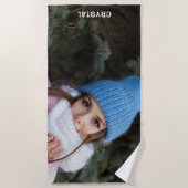 Custom Foto Custom Beach Handtuch (Vorderseite)