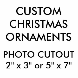 Custom Foto Cutout Weihnachtsgeschmack Fotoskulptur Ornament