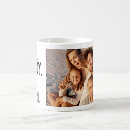 Custom FOTO DADA DADDY VATER BRUH VATER'S DAY Kaffeetasse (Mittel)