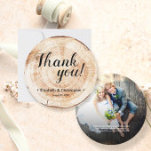 Custom Foto Danke Rustic Wedding Einladung