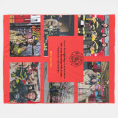 Custom Foto Decke Geschenk für pensionierte Feuerw (Vorderseite (Horizontal))