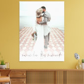 Custom Foto Denken Sie an diesen Moment Hochzeit Leinwanddruck (Insitu (Wohnzimmer))