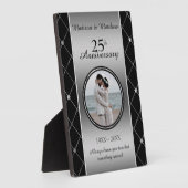 Custom Foto Diamonds Anniversary Plaque Fotoplatte (Seite)