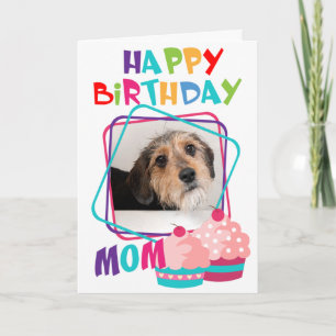Custom Foto Dog Mama Geburtstag Karte