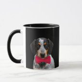 Custom Foto Doppy Welpe Personalisiert Weihnachten Tasse (Links)