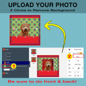 Custom Foto Doppy Welpe Personalisiert Weihnachten Tasse