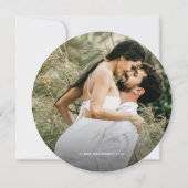 Custom Foto Einzigartiges Rustikales Elegantes Hoc Einladung (Rückseite)