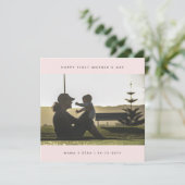 Custom Foto Elegant First Mother's Day Modern Karte (Stehend Vorderseite)
