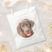 Custom Foto Elegante Rose Gold Persönliche Hochzei Geschenktütchen (Ausgeschnitten)