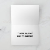 Custom Foto Ermahgerd Meme Funny Birthday Karte (Innenseite)