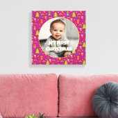 Custom Foto Erste Weihnachtsgeschenke für Tochter Leinwanddruck (Insitu (Wohnzimmer))