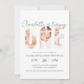 Custom Foto Erstgeburtstag Einladung (Vorderseite)