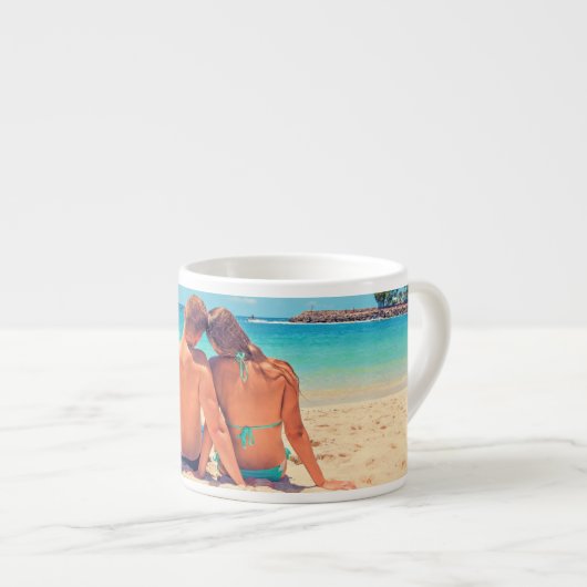 Custom Foto Espresso Cup Ihr eigenes Design Espressotasse (Vorderseite Rechts)