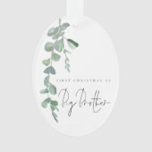 Custom Foto Eucalyptus 1. Weihnachtsbräther Ornament (Vorderseite)