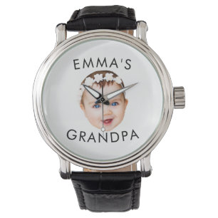 Custom Foto Face Mama Oma Opa Geburtstag Armbanduhr