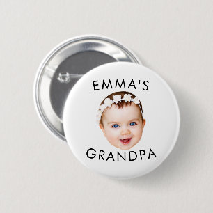 Custom Foto Face Mama Oma Opa Geburtstag Button