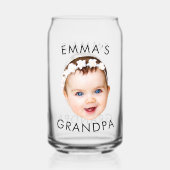 Custom Foto Face Mama Oma Opa Geburtstag Dosenglas (Rückseite)