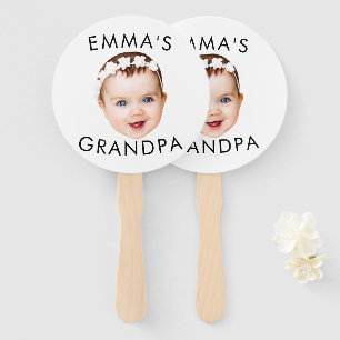 Custom Foto Face Mama Oma Opa Geburtstag Fächer