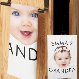 Custom Foto Face Mama Oma Opa Geburtstag Geschirrtuch