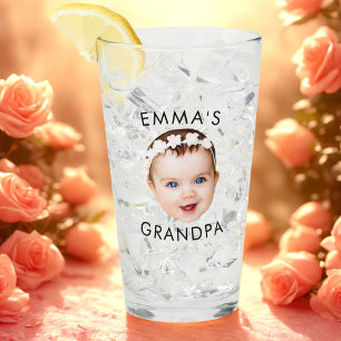 Custom Foto Face Mama Oma Opa Geburtstag Glas