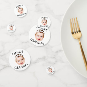 Custom Foto Face Mama Oma Opa Geburtstag Konfetti